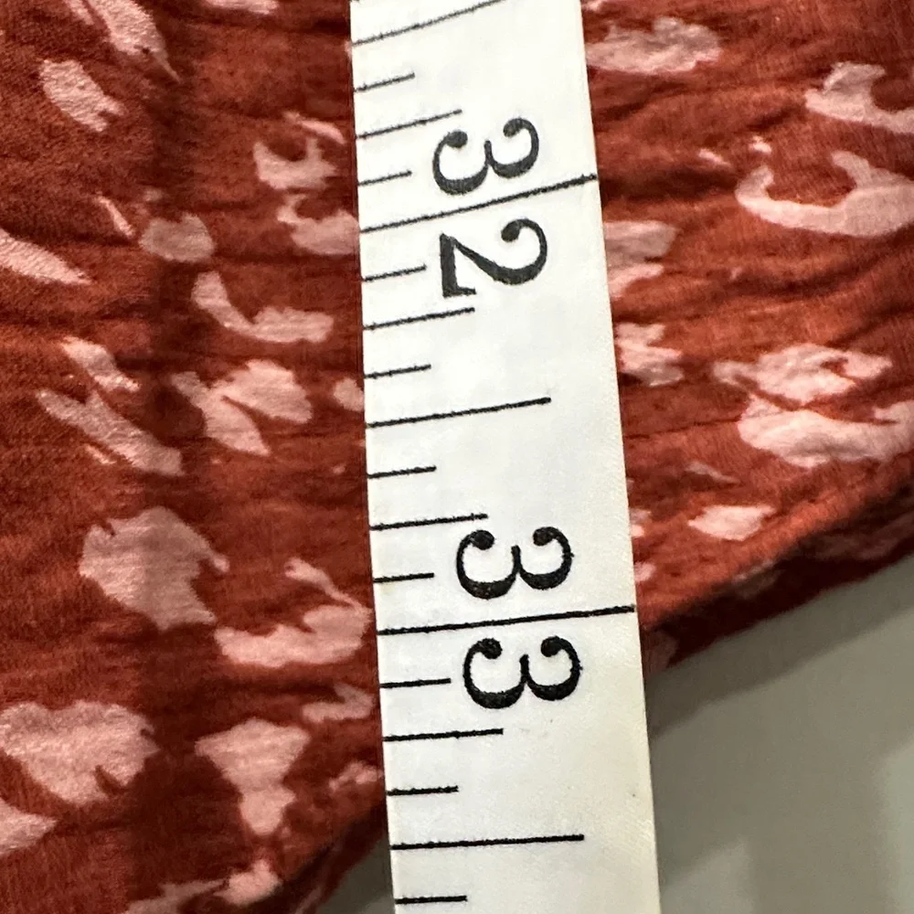 Simply Vera Vera Wang Red and White Maxi Skirt size M long elastic waist